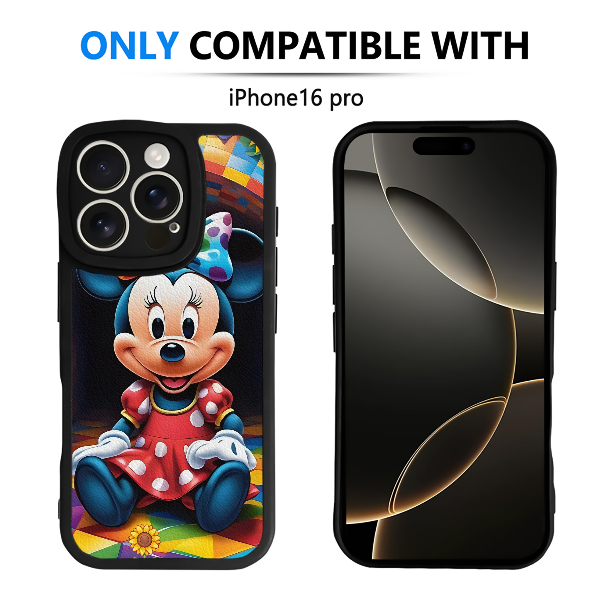 （画像用） ミッキーマウス Mickey Mouse 【iPhone 16シリーズ対応】シリコンスマホケース（レザー調） 材質：シリコン